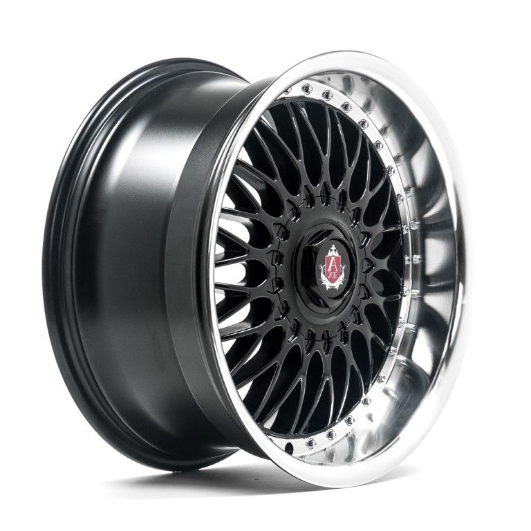 Axe Wheels<br>EX10 - Black Polished Lip (18x8)